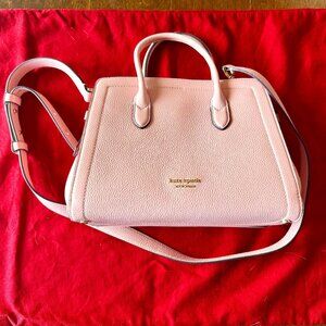 Kate Spade Romily Small Satchel--Pink Pebbled Leather Crossbody
